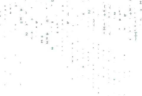 Light Green vector background with Digit symbols. Stock Illustration