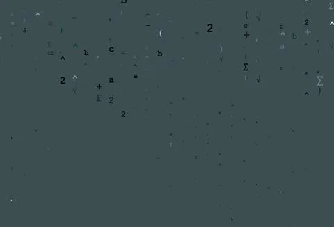 Light Green vector background with Digit symbols. Stock Illustration