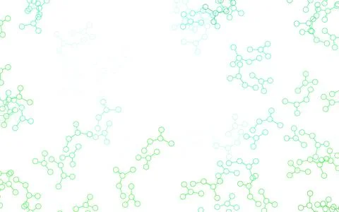 Light Green vector background with forms of artificial intelligence. Stock Illustration