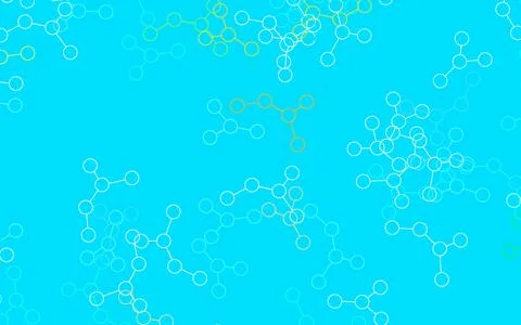 Light Green vector background with forms of artificial intelligence. Stock Illustration