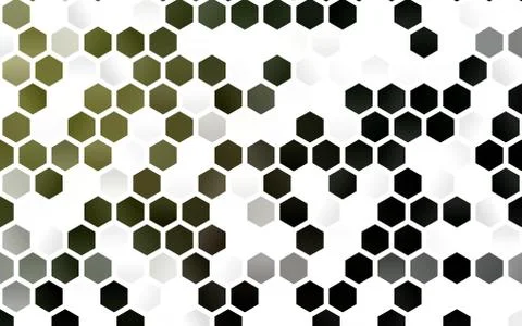 Light Green vector background with hexagons. 스톡 일러스트
