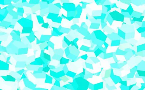 Light Green vector background with hexagons. Illustrazione stock