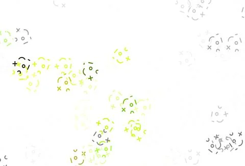 Light Green vector background with math elements. Illustrazione stock