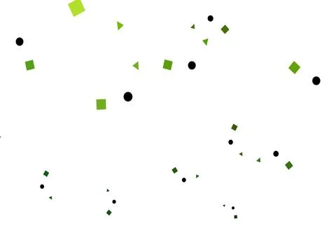 Light Green vector background with triangles, circles, cubes. Ilustración de archivo
