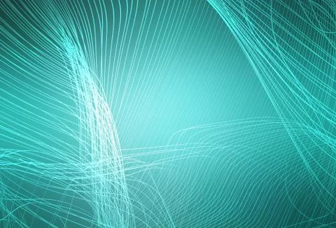 Light Green vector blurred shine abstract template. Stock Illustration