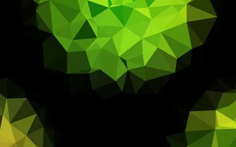 Light Green vector blurry hexagon pattern. Stock Illustration
