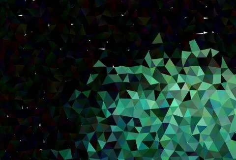 Light Green vector blurry triangle pattern. Stock Illustration