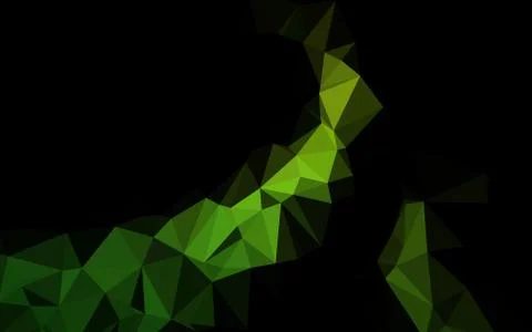 Light Green vector blurry triangle template. Stock Illustration