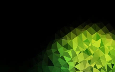 Light Green vector blurry triangle template. Illustrazione stock