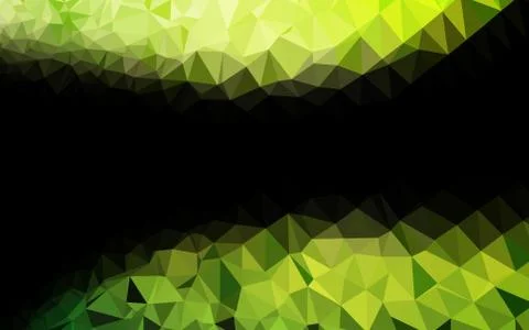 Light Green vector blurry triangle texture. Stock Illustration