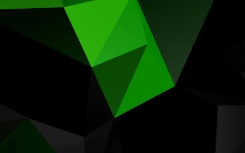 Light Green vector blurry triangle pattern. Stock Illustration