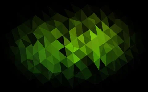 Light Green vector blurry triangle pattern. Stock Illustration