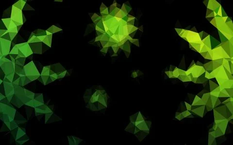 Light Green vector blurry triangle pattern. Stock Illustration