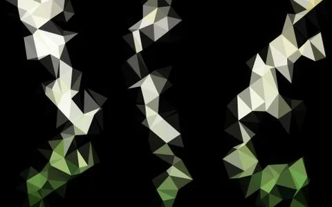 Light Green vector blurry triangle pattern. Illustrazione stock