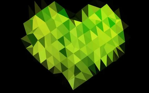 Light Green vector blurry triangle pattern. Illustrazione stock