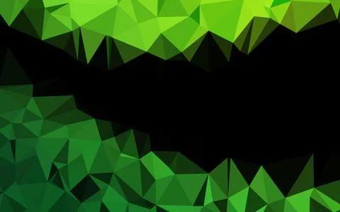 Light Green vector blurry triangle pattern. Stock Illustration