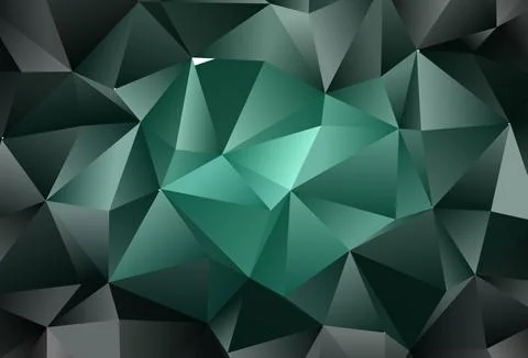 Light Green vector blurry triangle pattern. 스톡 일러스트