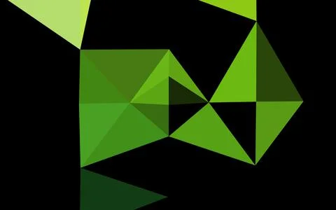 Light Green vector blurry triangle pattern. Illustrazione stock