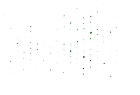 Light Green vector cover with math elements. Illustrazione stock