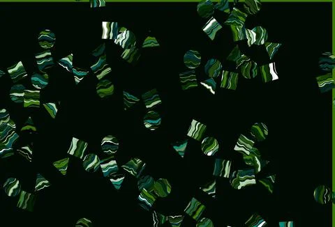Light Green vector cover in polygonal style with circles. Ilustración de archivo