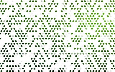 Light Green vector cover with set of hexagons. Ilustración de archivo