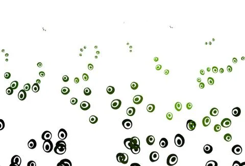 Light Green vector cover with spots. Stock Illustration