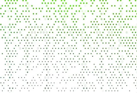 Light Green vector cover with spots. Stock Illustration