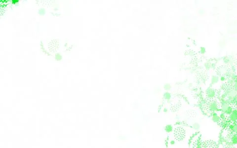 Light Green vector doodle layout with flowers Stock Illustration