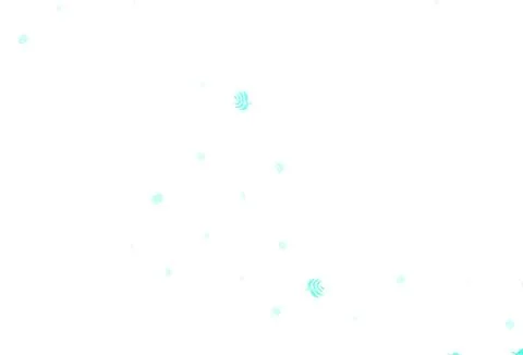 Light Green vector doodle pattern with leaves. Illustrazione stock
