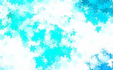 Light Green vector doodle pattern with flowers. Stock Illustration