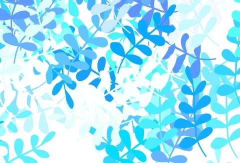 Light Green vector elegant pattern with leaves. Illustrazione stock
