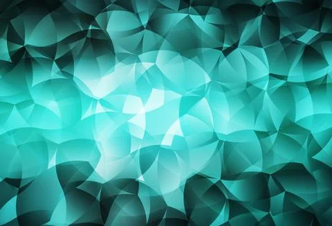 Light Green vector gradient triangles pattern. Stock Illustration