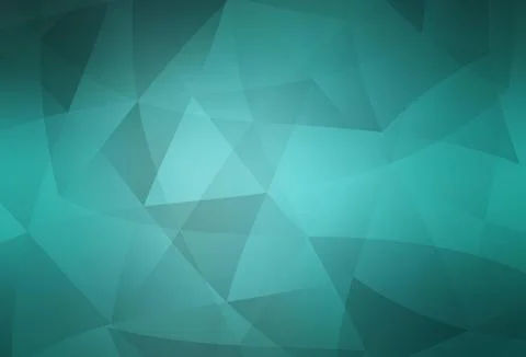 Light Green vector gradient triangles pattern. イラスト素材