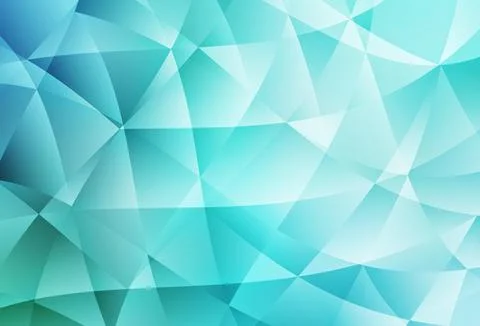 Light Green vector gradient triangles pattern. Stock Illustration