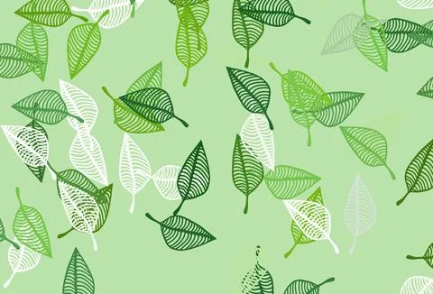 Light Green vector hand painted pattern. Stock Illustration