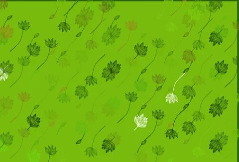 Light Green vector hand painted pattern. Stock Illustration