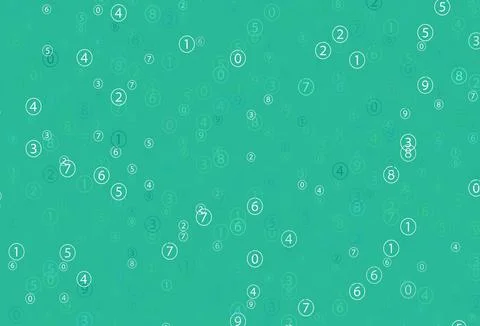 Light Green vector layout with algebra elements. Stock Illustration