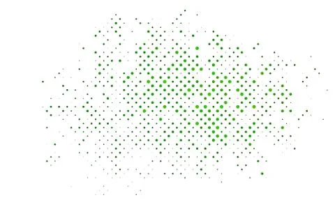 Light Green vector layout with circle shapes. Illustrazione stock