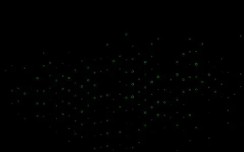 Light Green vector layout with circle shapes. Illustrazione stock