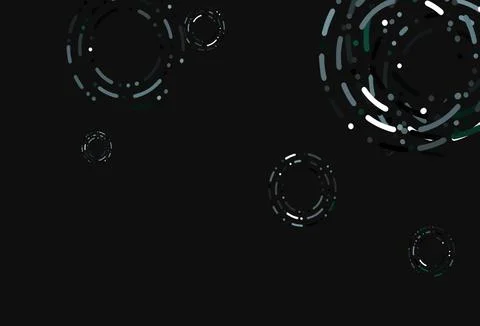 Light Green vector layout with circle shapes. Illustrazione stock