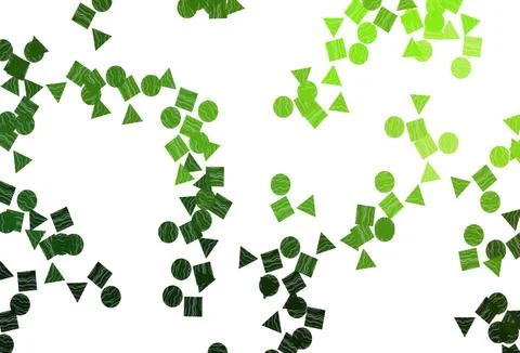 Light Green vector layout with circles, lines, rectangles. 스톡 일러스트
