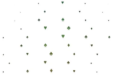 Light Green vector layout with elements of cards. Ilustración de archivo