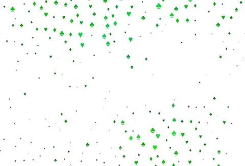 Light Green vector layout with elements of cards. Stock Illustration