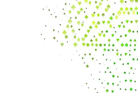 Light Green vector layout with elements of cards. Stock Illustration