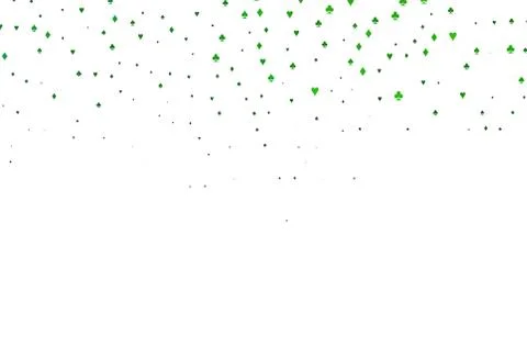 Light Green vector layout with elements of cards. Ilustración de archivo