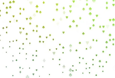 Light Green vector layout with elements of cards. Stock Illustration