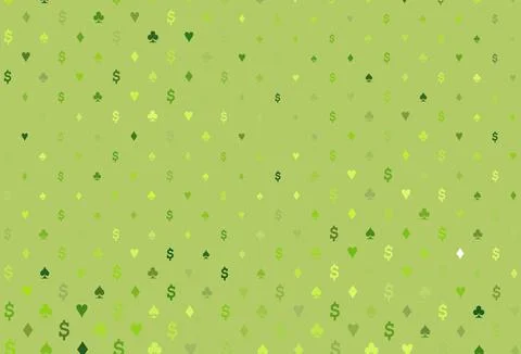 Light green vector layout with elements of cards. Stock Illustration