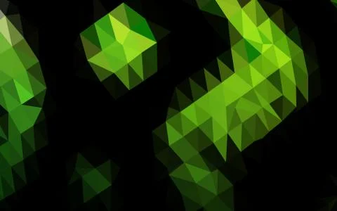 Light Green vector low poly cover. Ilustración de archivo