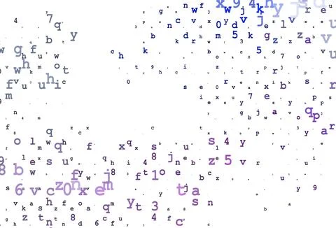 Light Green vector pattern with ABC symbols. Stock Illustration