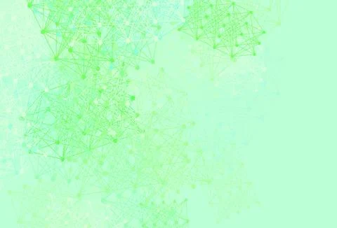 Light Green vector pattern with artificial intelligence network. 库存插图